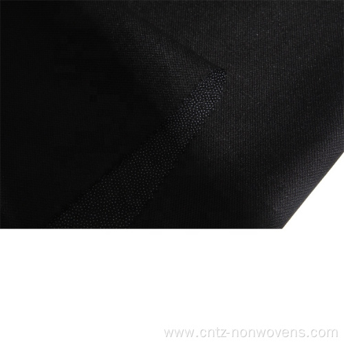 Polyester tricot fabric plain weave interlining